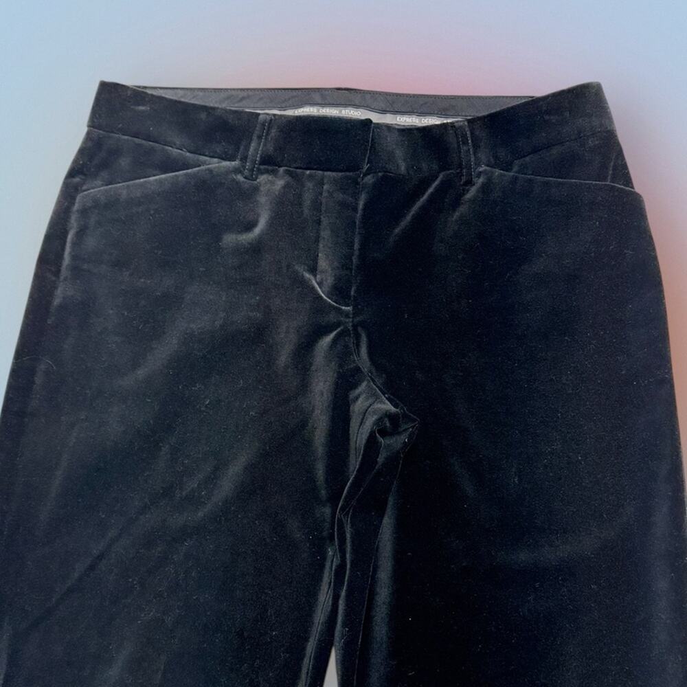 EXPRESS Women’s 6 Black Velour EDITOR Pant
